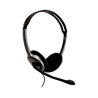 V7 HA212-2EP headphones/headset Wired Head-band Calls/Music Black, Silver