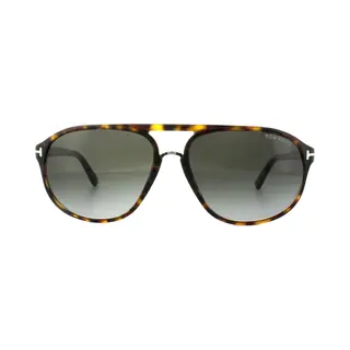 Tom Ford Man Tom Ford FT0447 Jacob 52B Sunglasses Acetate Havana Smoke Round Normal Shaded