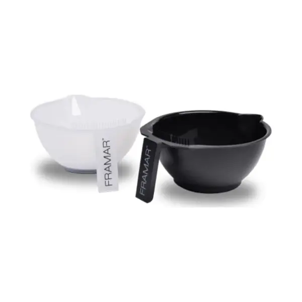 Framar Färbeschale Friseur 2er Pack - Farbschale Friseur, Haarfärbeschale, Schüssel Set, Bowle Set Für Haarfarbe, Blondierung Set, Friseur thumbnail