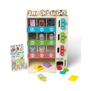 Spin Master Melissa & Doug – Houten snackautomaat – Inclusief speelgeld en snacks