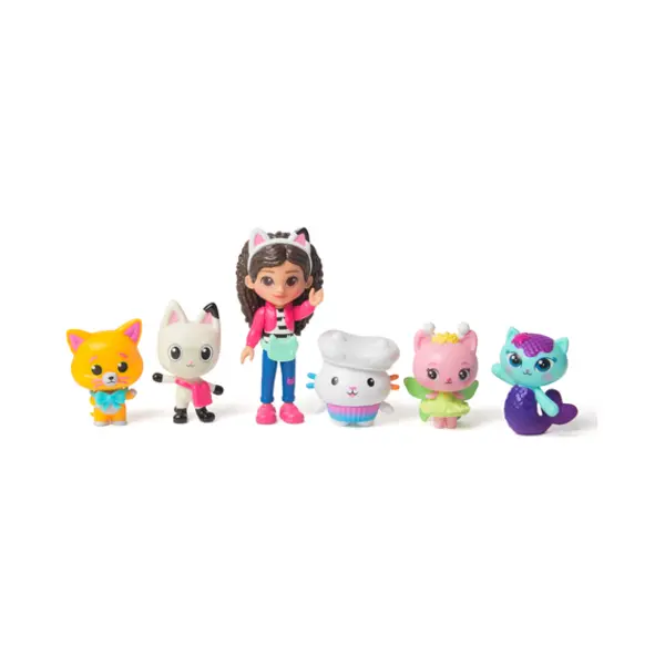 Spin Master Gabby's Dollhouse Dreamworks The Movie, Cat-venture Crew Pack, 11-Piece Toy Figure Set with Accessories, Kids Toys for Girls & Boys Ages 3 and Up thumbnail