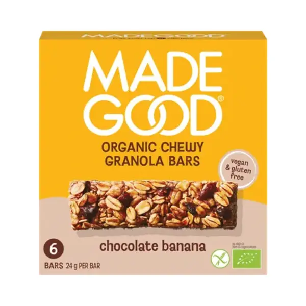 MadeGood Granola Repen Chocolade Banaan 6 Stuks thumbnail