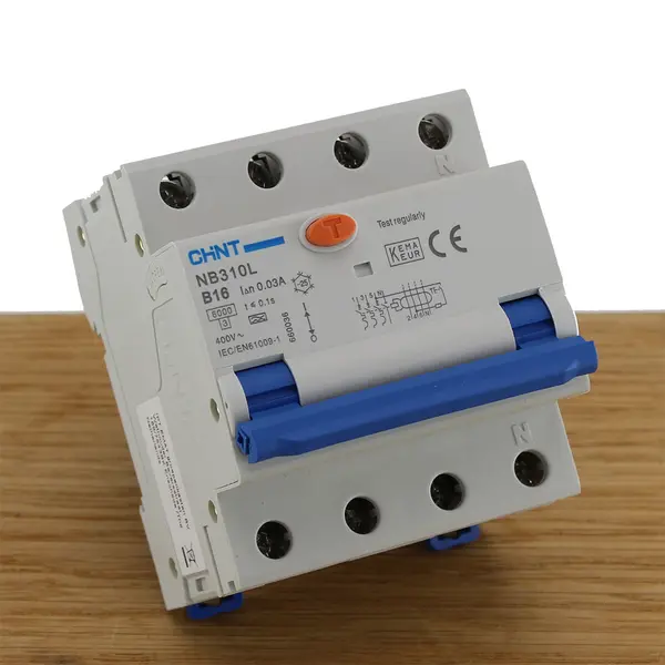 Chint, Fi Stroomonderbreker, Aardlekautomaat B 16A 3P+N 30mA thumbnail