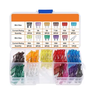 Kzq Autozekeringen Set - 60 Stuks - Voor 12V, 24V En 32V - In Opbergdoos