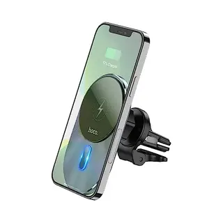 Hoco Magnetische Ventilatierooster MagSafe Telefoonhouder Auto 15W Zwart
