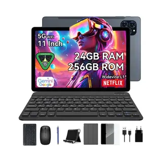 Blackview Official Store Europe Tabwee T90 Android 15 8GB Ram 128GB Rom Tablet 11 Inch 1200*1920 Fhd-scherm Octa Core UMS9230E(T615) Pc-tablet Met Toetsenbord En Muis Grijs