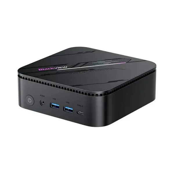 Blackview MP100 Pro Mini Pc - 16GB DDR4 - 512GB M.2 Ssd - Intel I3-1215U - 4K Hd Hdmi - Wifi 6.0 - Windows 11 Pro - Gigabit Ethernet - Zwart thumbnail