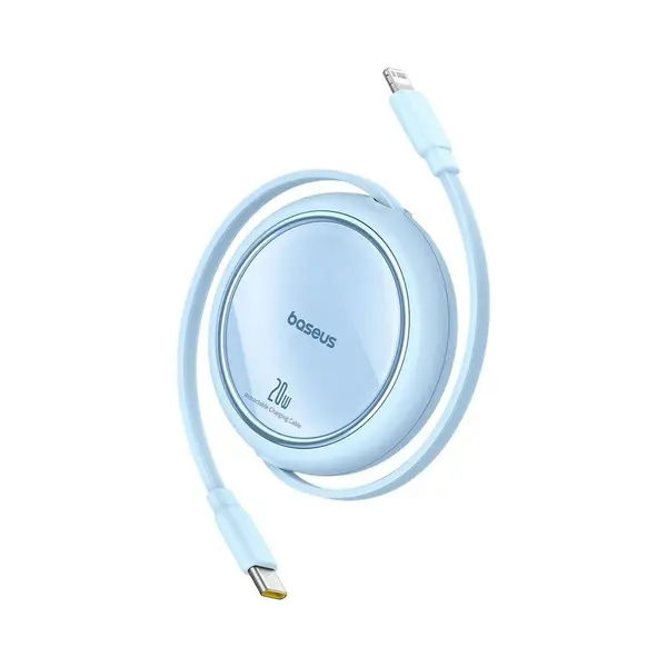 Baseus Free2Pull Intrekbare Usb-C / Lightning Kabel 20W 1m - Blauw (1 m, 20 W), Usb-kabel thumbnail