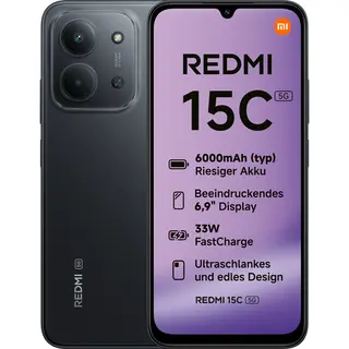 Xiaomi Redmi 15C 4 Gb 128 Gb 6000 mAh Zwart