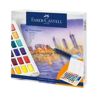 Faber-Castell 169748 watergedragen verf Multi Kleurenpalet 48 stuk(s)