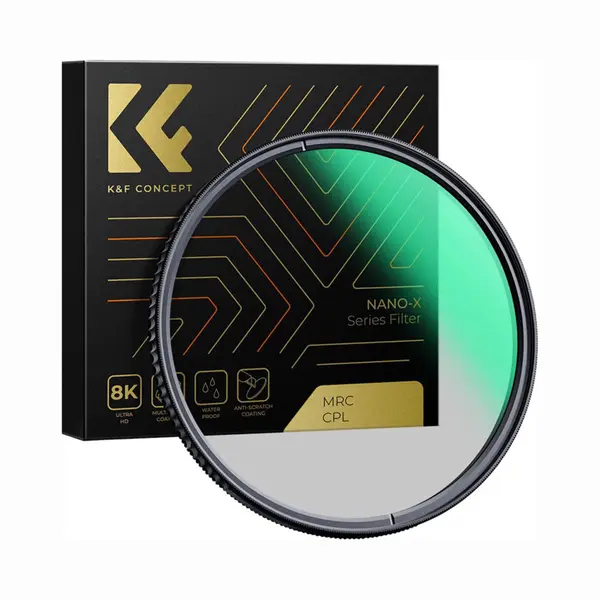 K&F Concept 58mm Nano-X Hd Mrc Circulair Polarisatiefilter Cpl thumbnail