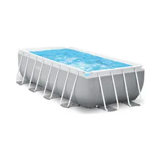 Intex 26792 bovengronds zwembad Zwembad met frame Rechthoekig 10874 l Blauw, Grijs