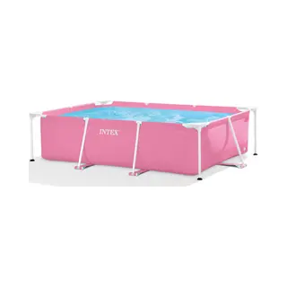 Intex 28266NP bovengronds zwembad Zwembad met frame Rechthoekig 1662 l Blauw, Roze, Wit