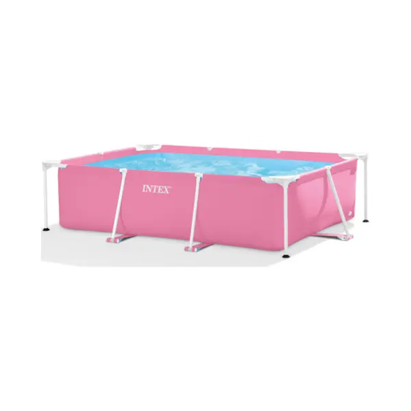 Intex 28266NP Aufstellpool Gerahmter Pool Rechteckig 1662 l Blau, Pink, Weiß thumbnail