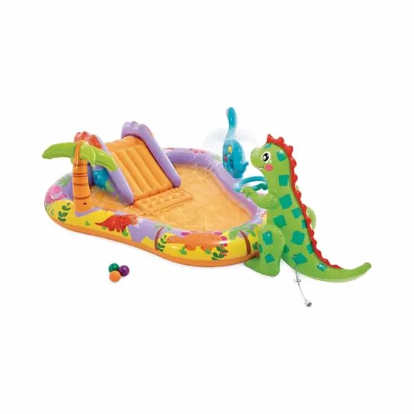 Intex 56139NP Opblaasbaar Zwembad Play Center Dino Park, 201 X 157 X 69 Cm, 2 Jaar thumbnail