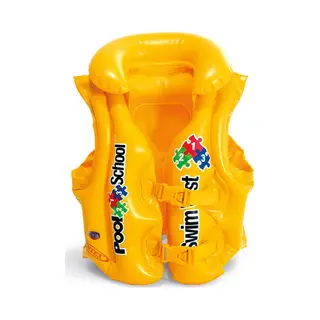 Intex Deluxe Swim Vest Pool School Step 2 Geel Afbeelding Vinyl Zwemvest