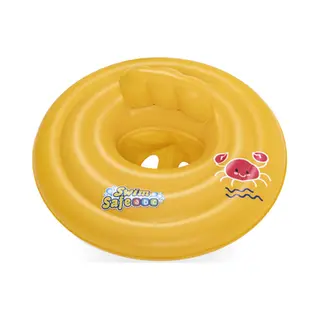 Bestway Swim Safe Abc WonderSplash Ronde Opblaasbare Babyboot met 3 Ringen 69 cm