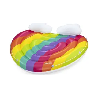Bestway Rainbow Dreams 2-Persoons Opblaasbaar Zwembadeiland 1,75 m x 1,63 m