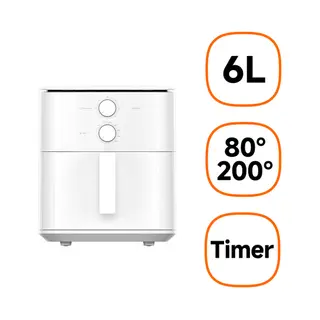 Xiaomi MAF13 Einzelbild 6 l Eigenständig 1550 W Heißluftfritteuse Weiß