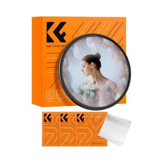 K&F Concept 62mm Kaleidoscope Effect Filter With Three Vacuum Cleaning Cloths, Objektivfilter