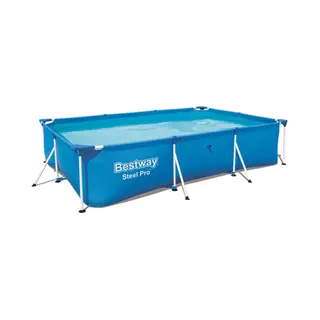 Bestway Steel Pro 56404 Aufstellpool Gerahmter Pool Rechteckig 3300 l Blau