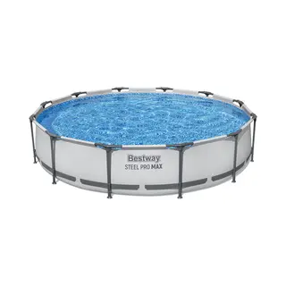 Bestway Steel Pro 56416 Aufstellpool Gerahmter Pool Rund 6473 l Blau