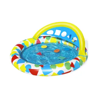 Bestway 47" x 46" x 18"/1.20m x 1.17m x 46cm Splash & Learn Kiddie Pool