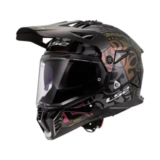 LS2 Helm Pioneer Ii Rangi MX702 Zwart / Paars Maat Xl