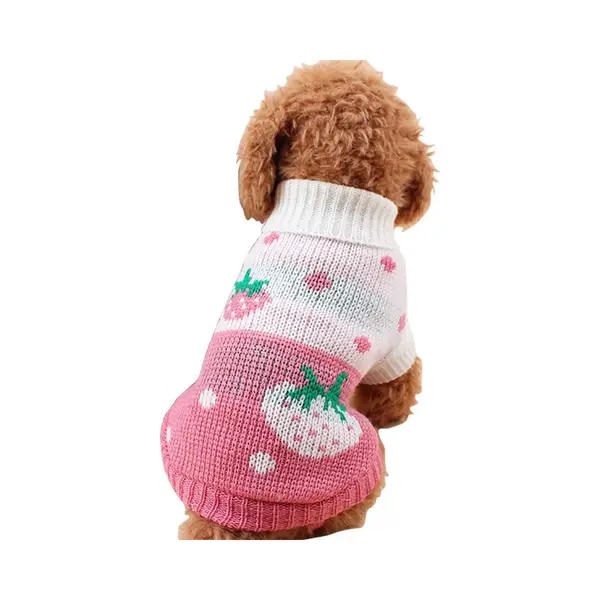 Klassieke Aardbeienhart Hondentrui, Roze (S) thumbnail
