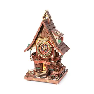 Robotime LC901C doe-het-zelf miniatuurhuisje en boekenhoekje 3D-puzzel