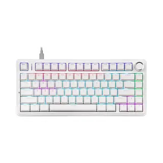 Epomaker X Aula F75 - Wit - Mechanisch Toetsenbord - Wired - Rgb - 75% - Qwerty - Gaming Keyboard - Red Switch