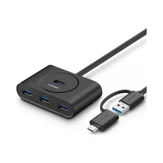 Ugreen 40850 Schnittstellen-Hub Usb 3.2 Gen 2 (3.1 Gen 2) Typ-A 5000 Mbit/s Schwarz