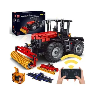 Mould King - 17020 3 In 1 Tractor Rc Auto Bouwset | Classic Boerderij Constructie Modelbouw | Hollandse Cadeautjes | Technische Creator Speelgoed