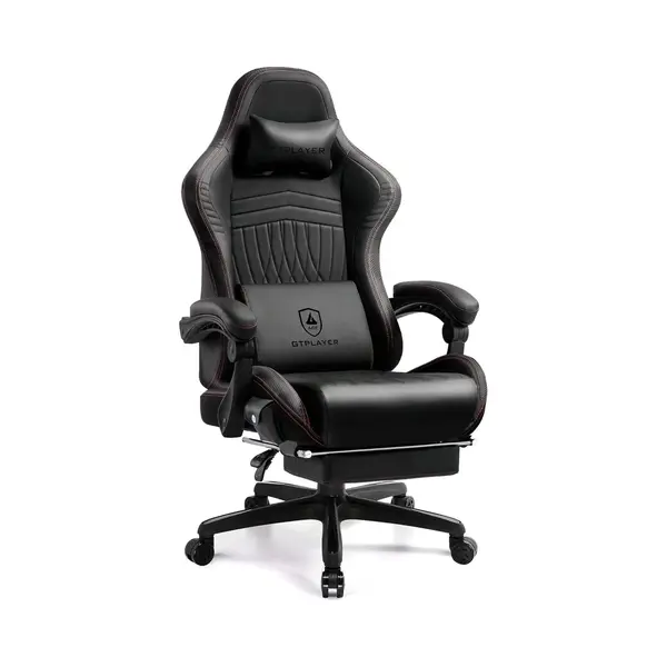 Gtplayer Gaming-Stuhl Ergonomischer Bürostuhl Mit Hifi Stereo Lautsprecher, Verbindungsarmlehen Beeindrukende Klang-atmosphäre thumbnail