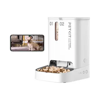 Petkit Yumshare Dual Futter-/Wasserspender für Hunde/Katzen Acrylnitril-Butadien-Styrol (Abs) Weiß Universal Haustierfutterautomat