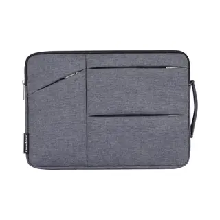 Canvas Artisan Laptophoes 15.6 Inch Xv - Laptop Sleeve Met Extra Vakken - Grijsblauw