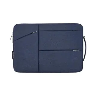 Canvas Artisan Laptophoes 13.3 Inch Xv – Laptop Sleeve Met Extra Vakken – Donkerblauw