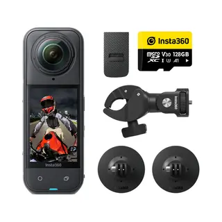 Insta360 X5 Motorcycle Bundle actiesportcamera 72 Mp 8K Ultra Hd 25,4 / 1,28 mm (1 / 1.28") Wifi 500 g