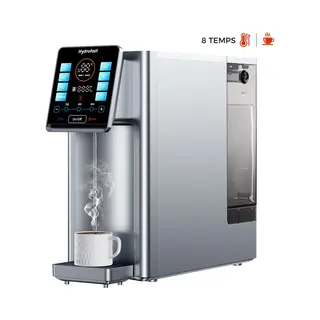 Hydrofast W100 Waterzuiveraar Voor Op Het Aanrecht Met Warm En Koud Water, 8 Temperaturen, Warm Water In 3 Seconden, 6 Niveaus Omgekeerde