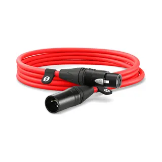 RØDe XLR3M-R Audiokabel 3 m Xlr Rot