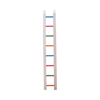 Happypet Holzleiter Mit 8 Stufen, Für Vögel, Langlebig, Schaukeln, Klettern, Sitzstange, Spaß, Training, Spielkäfig, Zubehör Für Papageien,