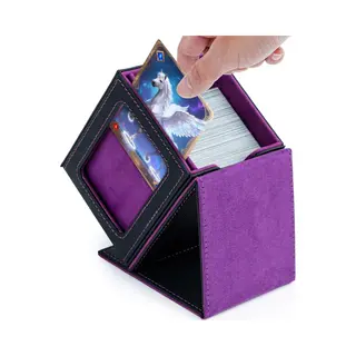 Card Deck Box Met Weergavevenster Voor Mtg, Gathering Kaartenbox Voor 100+ Kaarten, Pu-leer, Sterke Magnetische Verzamelkaartenbox, Compatibel Met