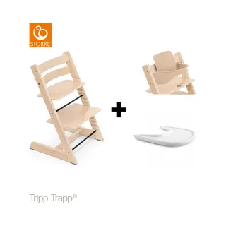 Stokke Hochstuhl Tripp Trapp Hochstuhl Mit Baby Set Und Stokke Tray, Für Kinder Im Alter Von 6-36 Monaten
