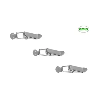 Amig – 3 Stuks – Kistsluiting – 16 X 60mm – Vernikkeld Staal - Eierkistsluiting Spaansluiting Klemsluiting