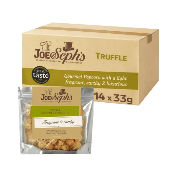 Joe & Seph Olive Oil Truffle Oil & Truffle Salt Popcorn Standard Pouch 14 X 33g thumbnail