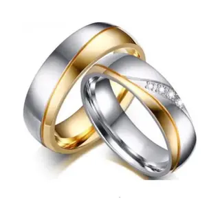 Jonline Prachtige Ringen Voor Hem En Haar|Trouwringen|Vriendschapsringen| Goud Zilver Kleur Zirkonia