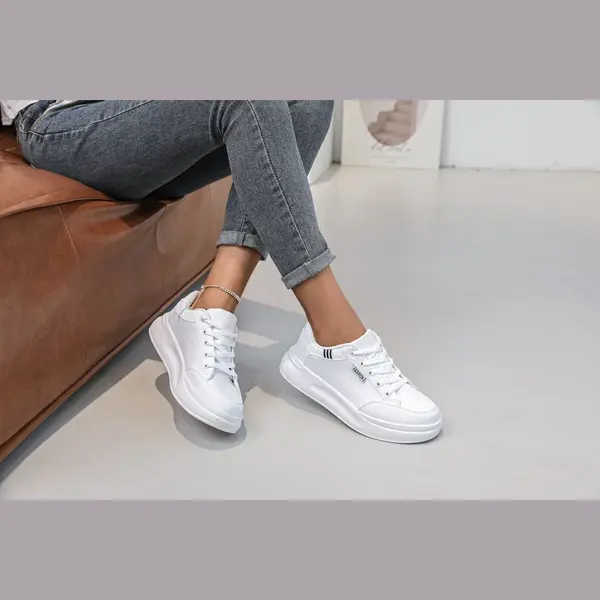 Moli Sneakers Dames Sneakers W02 Wit-Maat-38 thumbnail