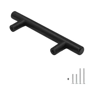 Hoexs Zwarte Kastgreep 15 cm – Hartafstand 96 mm – Ronde Lade- & Deurgreep – Matzwart