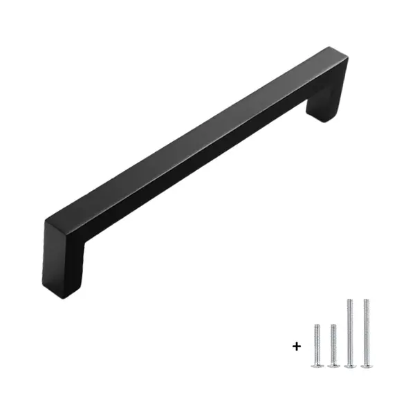 Hoexs Handgreep Zwart 23, 6 Cm – Meubelhandvat & Kastgreep Metaal – Handgrepen Keukenkastjes, Lades & Kast thumbnail