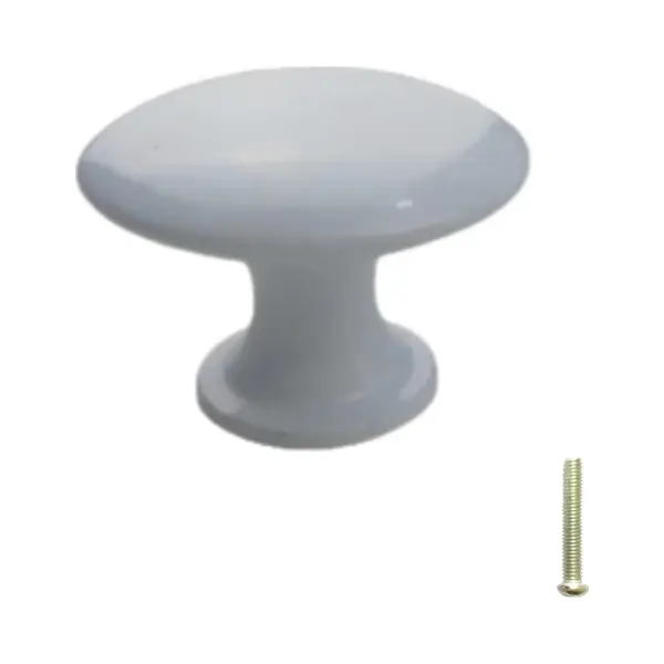 Hoexs Witte Meubelknop – Kastknop 3cm – Inclusief Bevestigingsbout – Meubelbeslag Voor Kast, Lade thumbnail